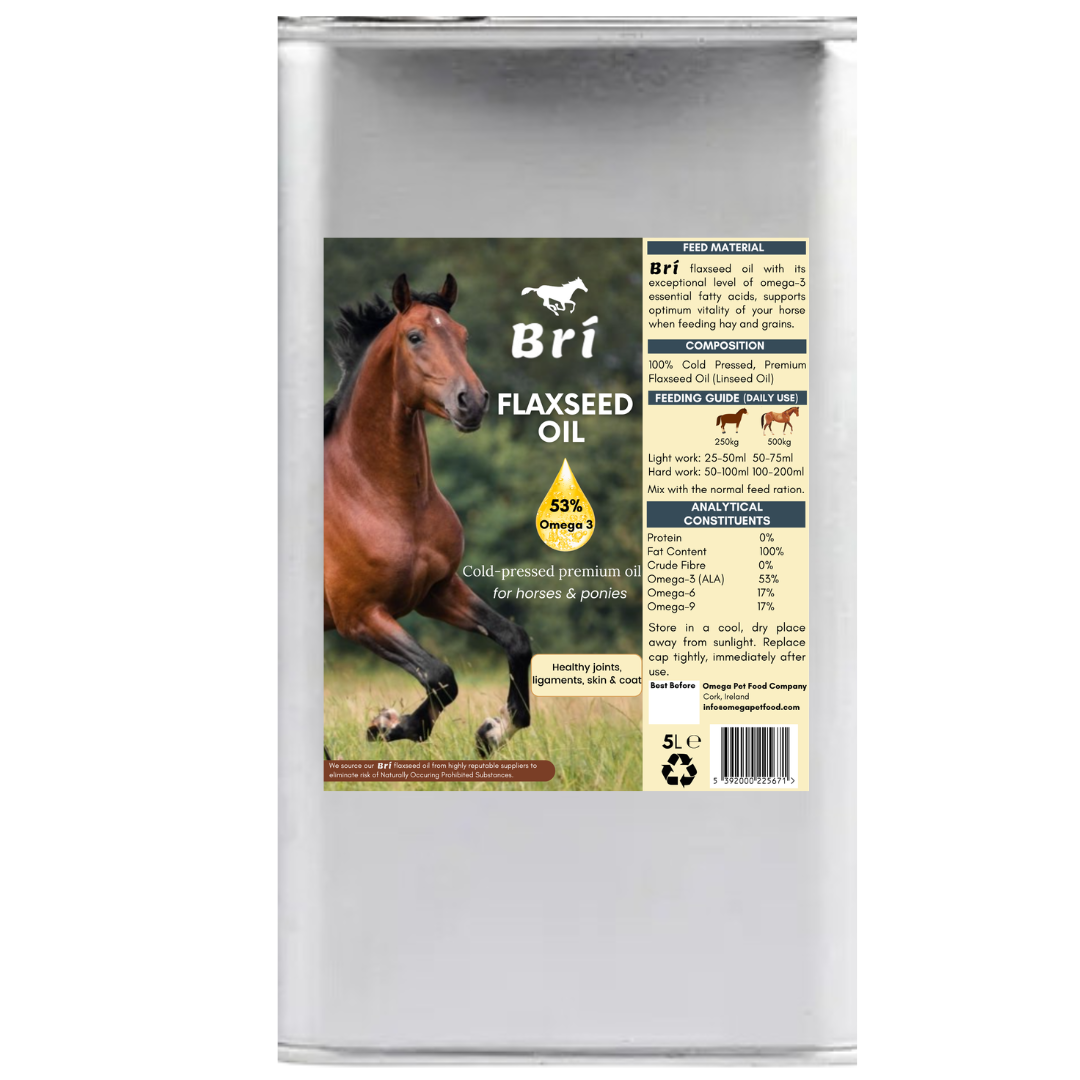 BRI 5lt - OMEGA Premium Flax ( Linseed) Oil - 5 Litre