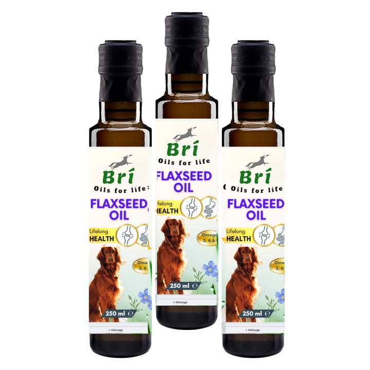 BRI FLAXSEED OIL - GIVING GREAT RESULTS - ANTI INFLAMMATORY BENEFITS K9
